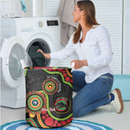 Panthers NAIDOC Week 2026 Personalised Laundry Basket 50 Years of Deadly Aboriginal Art Black
