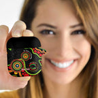 Panthers NAIDOC Week 2026 Personalised AirPods Case 50 Years of Deadly Aboriginal Art Black