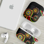 Panthers NAIDOC Week 2026 Personalised AirPods Case 50 Years of Deadly Aboriginal Art Black