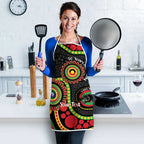 Panthers NAIDOC Week 2026 Personalised Apron 50 Years of Deadly Aboriginal Art Black