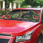 Panthers NAIDOC Week 2026 Personalised Auto Sun Shade 50 Years of Deadly Aboriginal Art Black