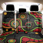 Panthers NAIDOC Week 2026 Personalised Back Car Seat Cover 50 Years of Deadly Aboriginal Art Black