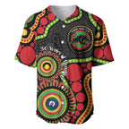 Panthers NAIDOC Week 2026 Personalised Baseball Jersey 50 Years of Deadly Aboriginal Art Black