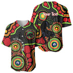 Panthers NAIDOC Week 2026 Personalised Baseball Jersey 50 Years of Deadly Aboriginal Art Black