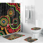 Panthers NAIDOC Week 2026 Personalised Bathroom Set 50 Years of Deadly Aboriginal Art Black