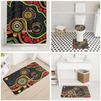 Panthers NAIDOC Week 2026 Personalised Bathroom Set 50 Years of Deadly Aboriginal Art Black