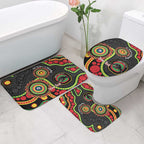 Panthers NAIDOC Week 2026 Personalised Bathroom Set 50 Years of Deadly Aboriginal Art Black