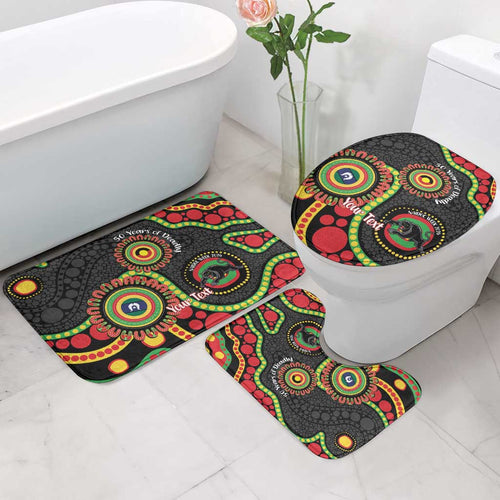 Panthers NAIDOC Week 2026 Personalised Bathroom Set 50 Years of Deadly Aboriginal Art Black