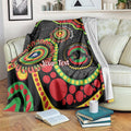 Panthers NAIDOC Week 2026 Personalised Blanket 50 Years of Deadly Aboriginal Art Black