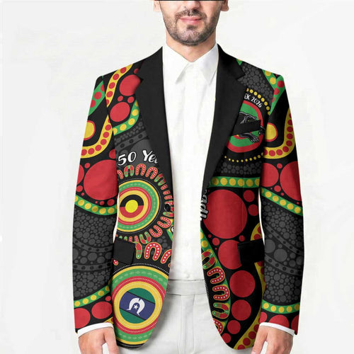 Panthers NAIDOC Week 2026 Personalised Blazer 50 Years of Deadly Aboriginal Art Black