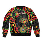 Panthers NAIDOC Week 2026 Personalised Bomber Jacket 50 Years of Deadly Aboriginal Art Black