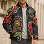 Panthers NAIDOC Week 2026 Personalised Bomber Puffer Jacket 50 Years of Deadly Aboriginal Art Black