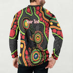 Panthers NAIDOC Week 2026 Personalised Button Sweatshirt 50 Years of Deadly Aboriginal Art Black
