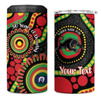 Panthers NAIDOC Week 2026 Personalised 4 in 1 Can Cooler Tumbler 50 Years of Deadly Aboriginal Art Black