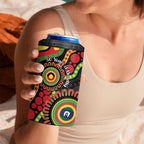 Panthers NAIDOC Week 2026 Personalised 4 in 1 Can Cooler Tumbler 50 Years of Deadly Aboriginal Art Black