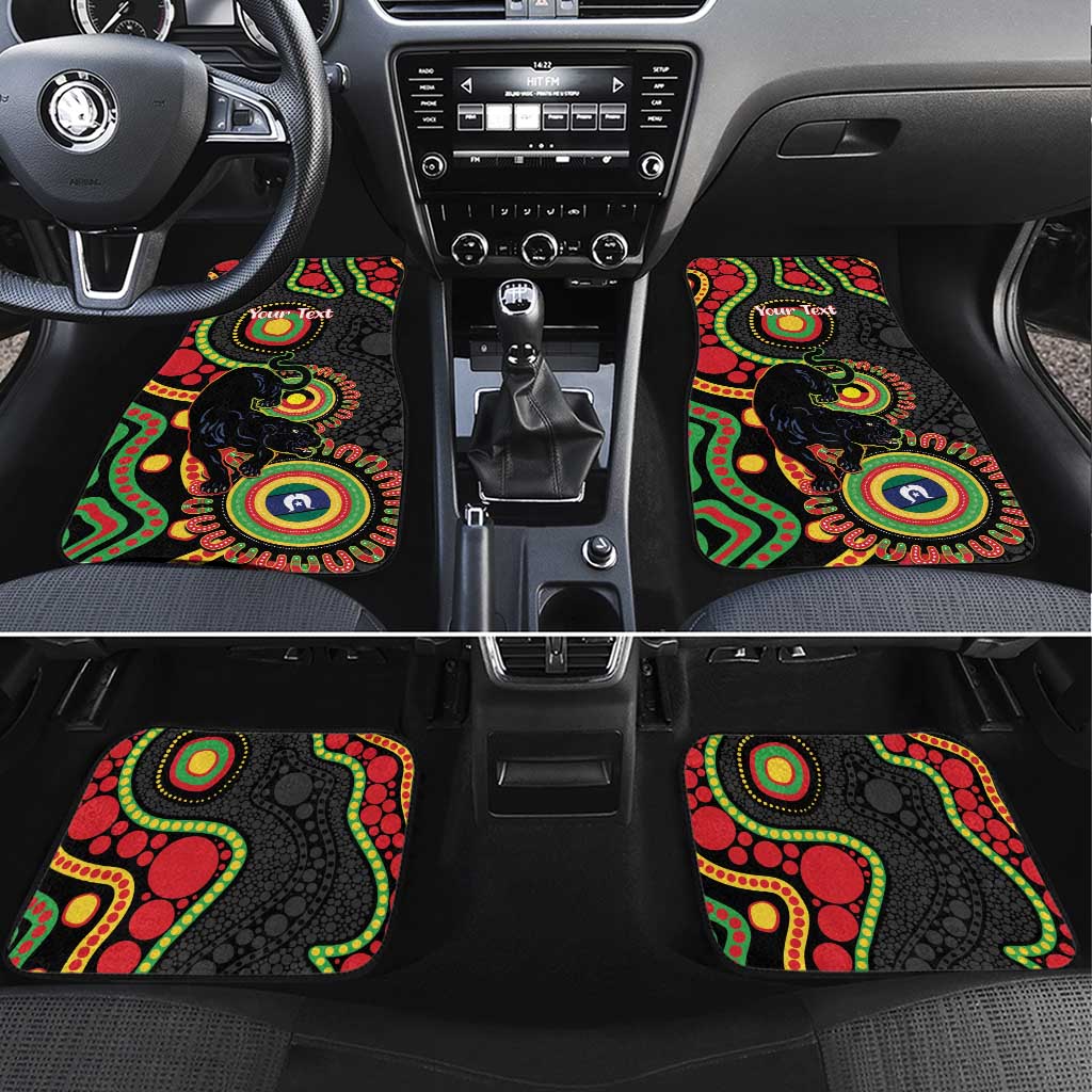 Panthers NAIDOC Week 2026 Personalised Car Mats 50 Years of Deadly Aboriginal Art Black