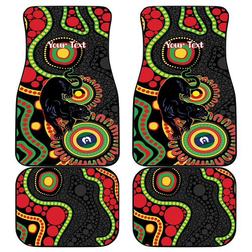 Panthers NAIDOC Week 2026 Personalised Car Mats 50 Years of Deadly Aboriginal Art Black