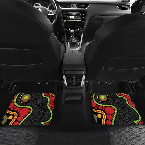 Panthers NAIDOC Week 2026 Personalised Car Mats 50 Years of Deadly Aboriginal Art Black