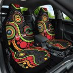 Panthers NAIDOC Week 2026 Personalised Car Seat Cover 50 Years of Deadly Aboriginal Art Black