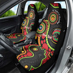 Panthers NAIDOC Week 2026 Personalised Car Seat Cover 50 Years of Deadly Aboriginal Art Black
