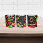 Panthers NAIDOC Week 2026 Personalised Ceramic Mug 50 Years of Deadly Aboriginal Art Black