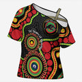 Panthers NAIDOC Week 2026 Personalised Cross Shoulder Shirt 50 Years of Deadly Aboriginal Art Black