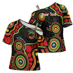 Panthers NAIDOC Week 2026 Personalised Cross Shoulder Shirt 50 Years of Deadly Aboriginal Art Black