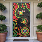 Panthers NAIDOC Week 2026 Personalised Door Cover 50 Years of Deadly Aboriginal Art Black
