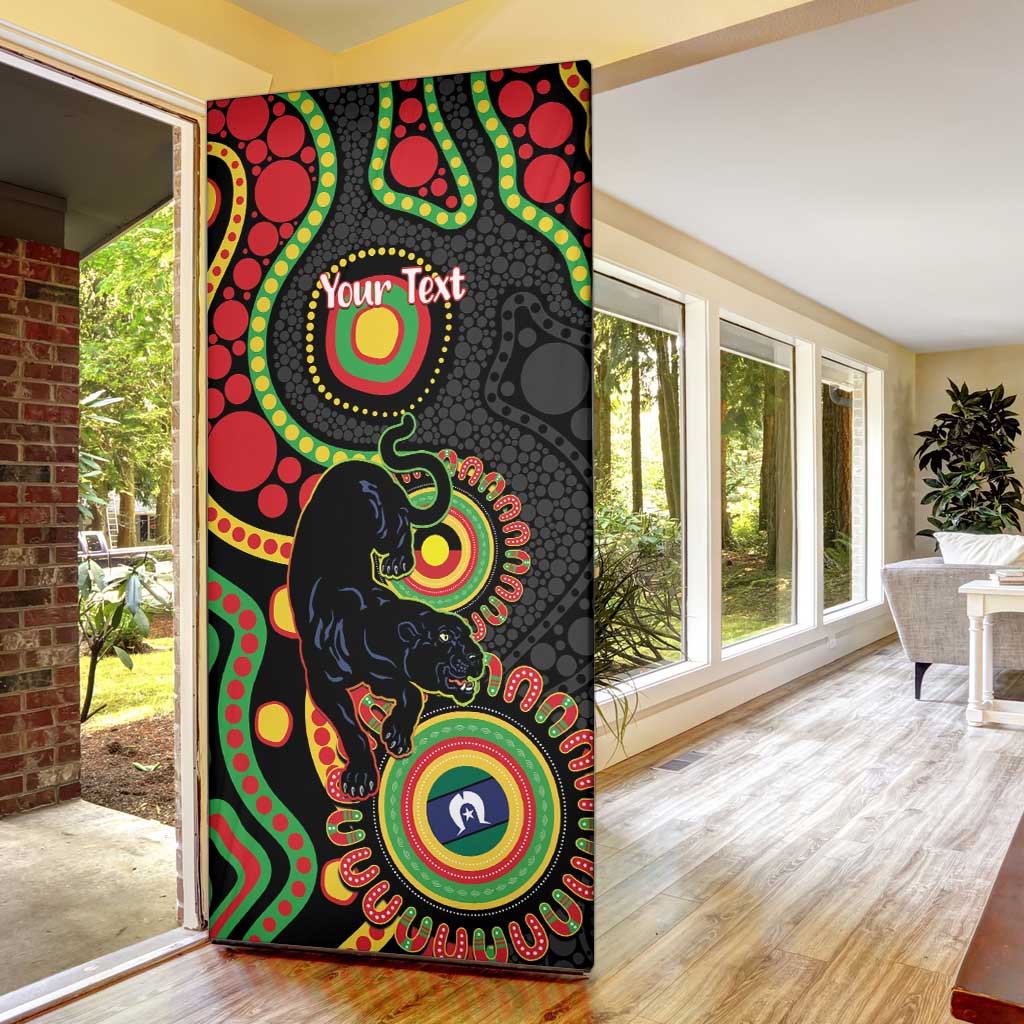 Panthers NAIDOC Week 2026 Personalised Door Cover 50 Years of Deadly Aboriginal Art Black