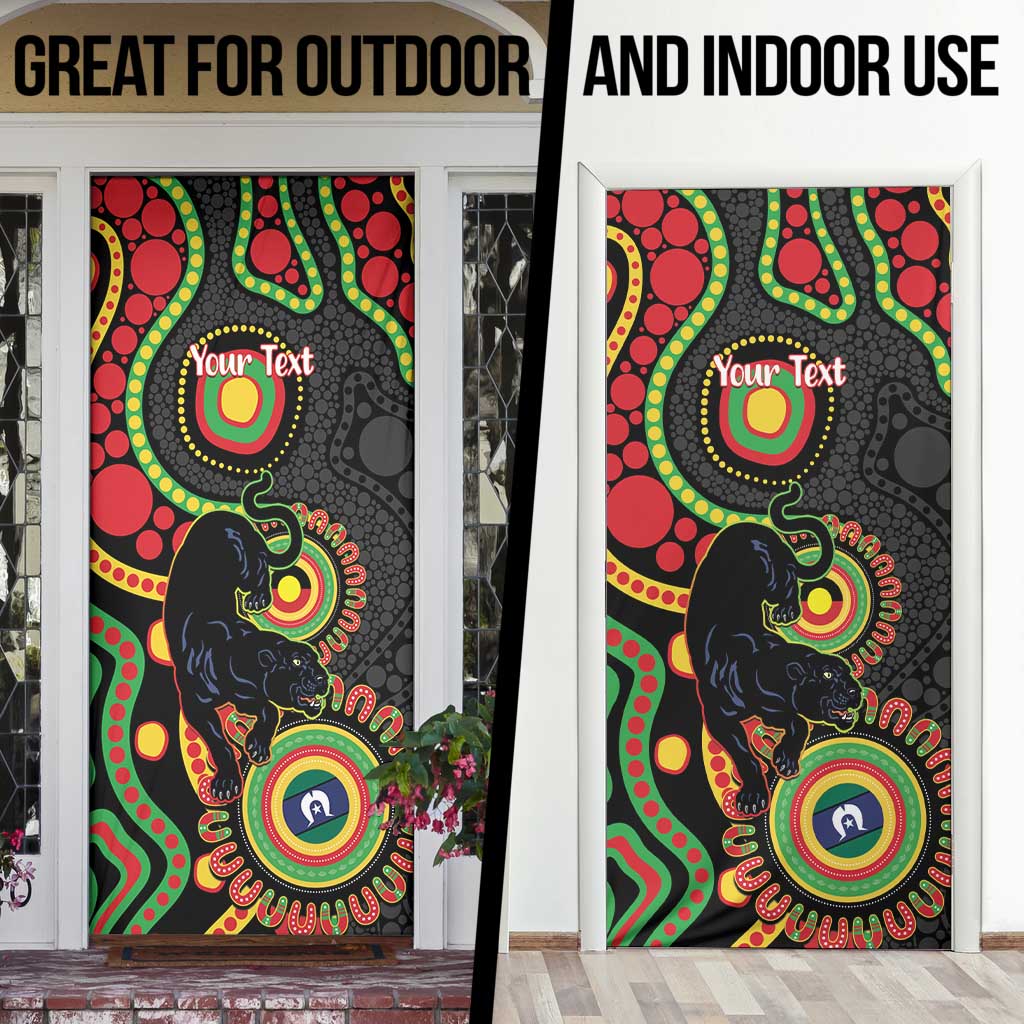 Panthers NAIDOC Week 2026 Personalised Door Cover 50 Years of Deadly Aboriginal Art Black