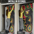 Panthers NAIDOC Week 2026 Personalised Door Cover 50 Years of Deadly Aboriginal Art Black