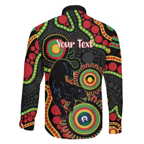 Panthers NAIDOC Week 2026 Personalised Family Matching Mermaid Dress and Hawaiian Shirt 50 Years of Deadly Aboriginal Art Black