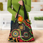 Panthers NAIDOC Week 2026 Personalised Grocery Bag 50 Years of Deadly Aboriginal Art Black
