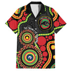 Panthers NAIDOC Week 2026 Personalised Hawaiian Shirt 50 Years of Deadly Aboriginal Art Black