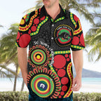 Panthers NAIDOC Week 2026 Personalised Hawaiian Shirt 50 Years of Deadly Aboriginal Art Black
