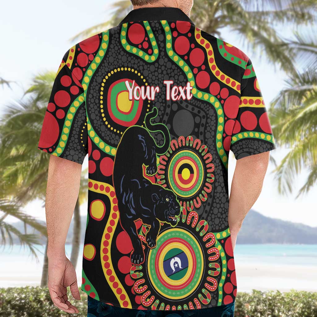 Panthers NAIDOC Week 2026 Personalised Hawaiian Shirt 50 Years of Deadly Aboriginal Art Black