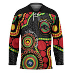 Panthers NAIDOC Week 2026 Personalised Hockey Jersey 50 Years of Deadly Aboriginal Art Black