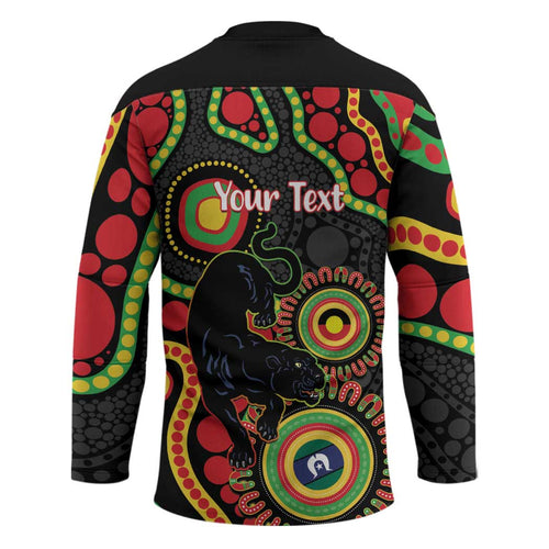 Panthers NAIDOC Week 2026 Personalised Hockey Jersey 50 Years of Deadly Aboriginal Art Black