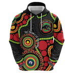 Panthers NAIDOC Week 2026 Personalised Hoodie 50 Years of Deadly Aboriginal Art Black