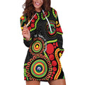 Panthers NAIDOC Week 2026 Personalised Hoodie Dress 50 Years of Deadly Aboriginal Art Black