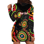 Panthers NAIDOC Week 2026 Personalised Hoodie Dress 50 Years of Deadly Aboriginal Art Black