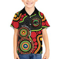 Panthers NAIDOC Week 2026 Personalised Kid Hawaiian Shirt 50 Years of Deadly Aboriginal Art Black