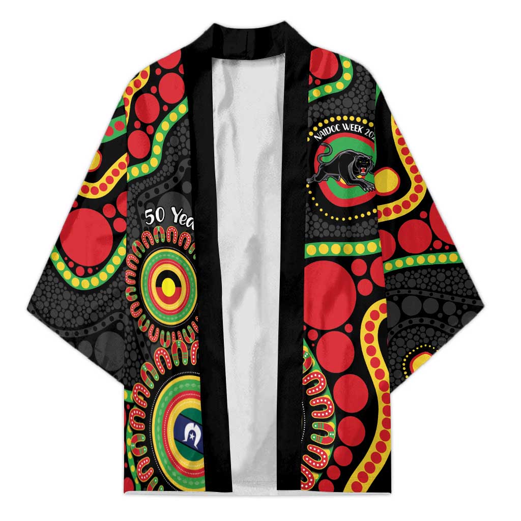 Panthers NAIDOC Week 2026 Personalised Kimono 50 Years of Deadly Aboriginal Art Black
