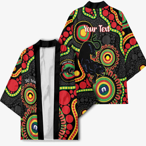 Panthers NAIDOC Week 2026 Personalised Kimono 50 Years of Deadly Aboriginal Art Black
