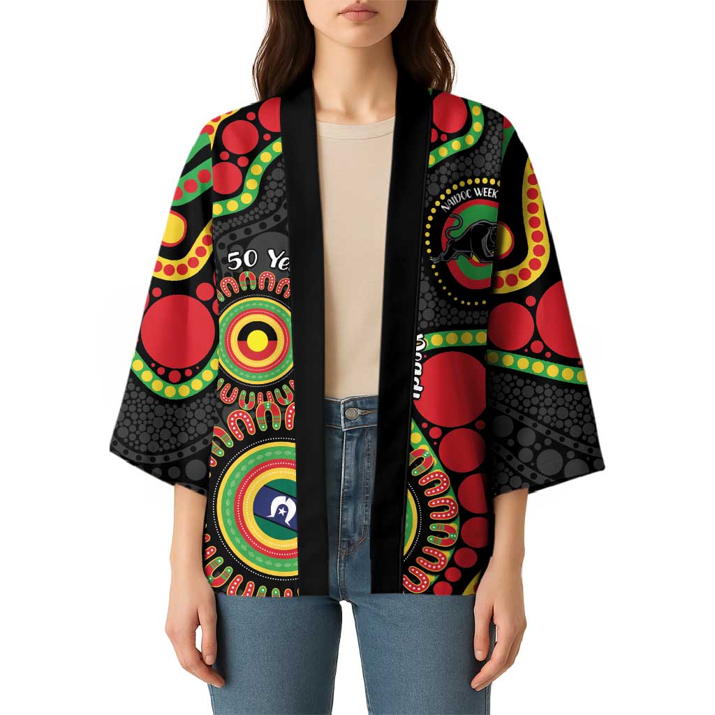 Panthers NAIDOC Week 2026 Personalised Kimono 50 Years of Deadly Aboriginal Art Black