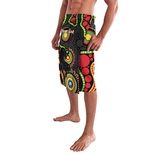 Panthers NAIDOC Week 2026 Personalised Lavalava 50 Years of Deadly Aboriginal Art Black
