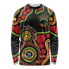 Panthers NAIDOC Week 2026 Personalised Long Sleeve Shirt 50 Years of Deadly Aboriginal Art Black