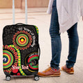 Panthers NAIDOC Week 2026 Personalised Luggage Cover 50 Years of Deadly Aboriginal Art Black