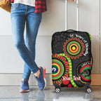 Panthers NAIDOC Week 2026 Personalised Luggage Cover 50 Years of Deadly Aboriginal Art Black