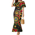 Panthers NAIDOC Week 2026 Personalised Mermaid Dress 50 Years of Deadly Aboriginal Art Black